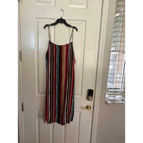 Free People Women's Multicolor Striped ruby shirt tunic Dress Size Large - Picture 2 of 8